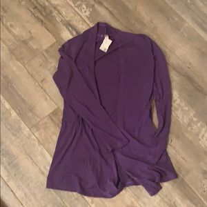 Purple cardigan. Size S. New with tags.